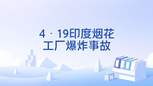 4·19印度烟花工厂爆炸事故