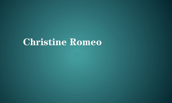 Christine Romeo