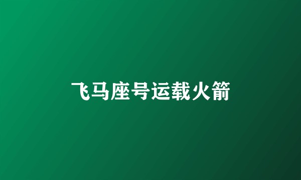 飞马座号运载火箭