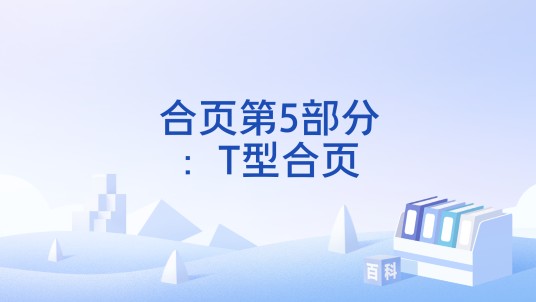 合页第5部分：T型合页