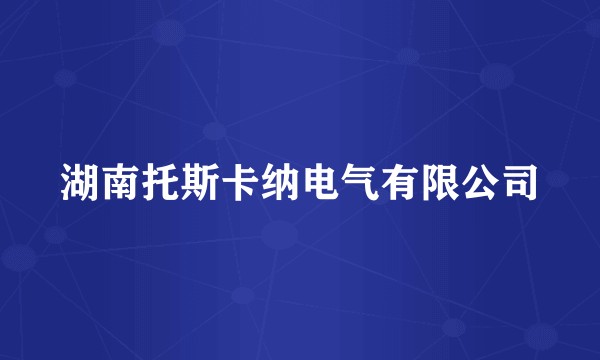 湖南托斯卡纳电气有限公司