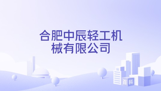 合肥中辰轻工机械有限公司