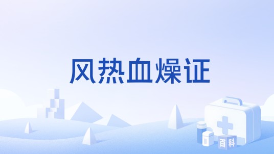 风热血燥证