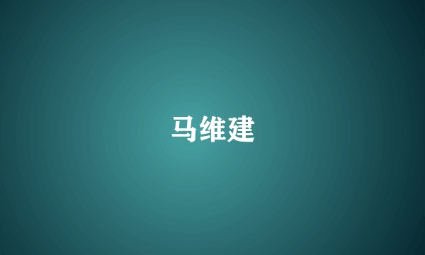 马维建