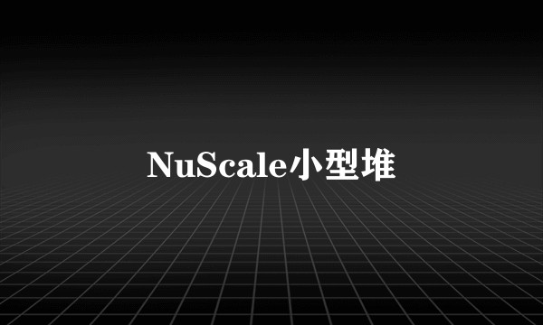 NuScale小型堆