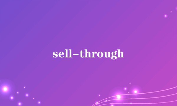 sell-through