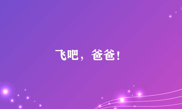 飞吧，爸爸！
