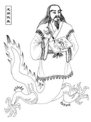 伏羲教人打鱼