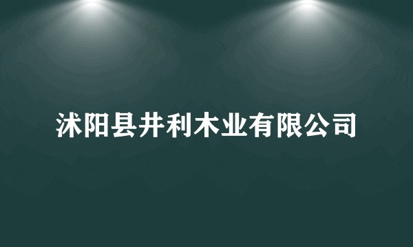 沭阳县井利木业有限公司