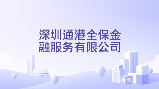 深圳通港全保金融服务有限公司