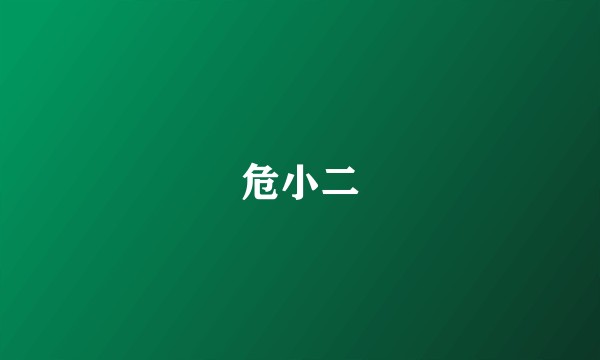 危小二