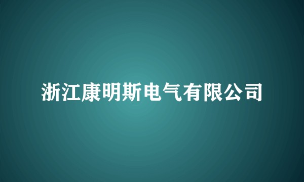 浙江康明斯电气有限公司