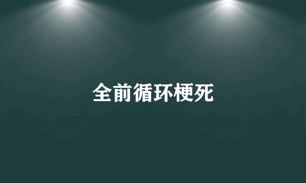 全前循环梗死