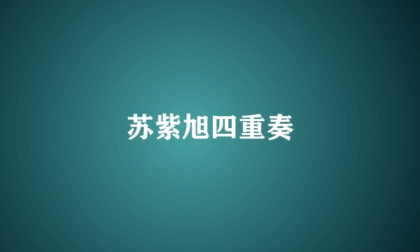 苏紫旭四重奏
