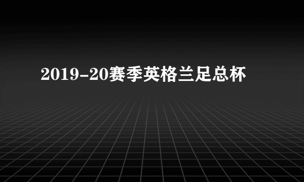 2019-20赛季英格兰足总杯