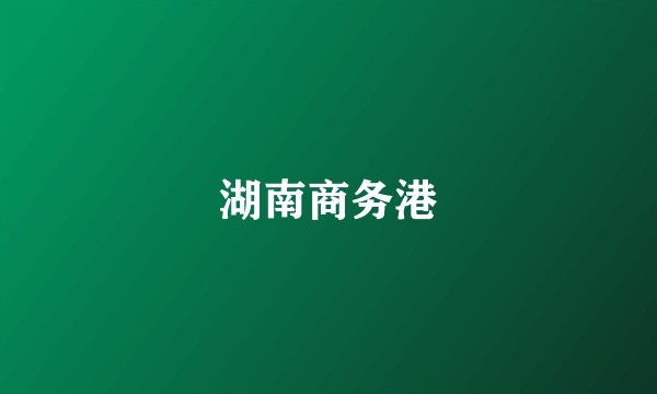 湖南商务港