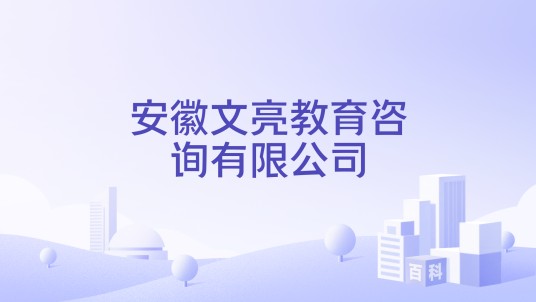 安徽文亮教育咨询有限公司