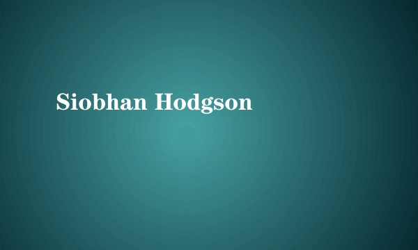 Siobhan Hodgson