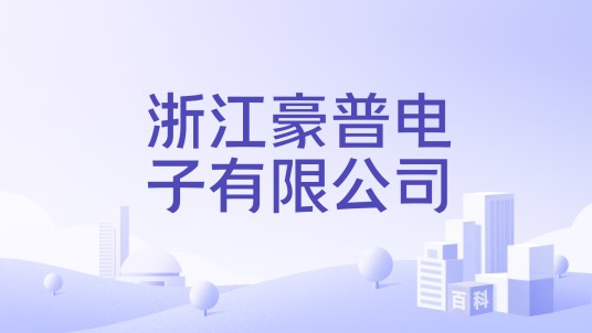 浙江豪普电子有限公司