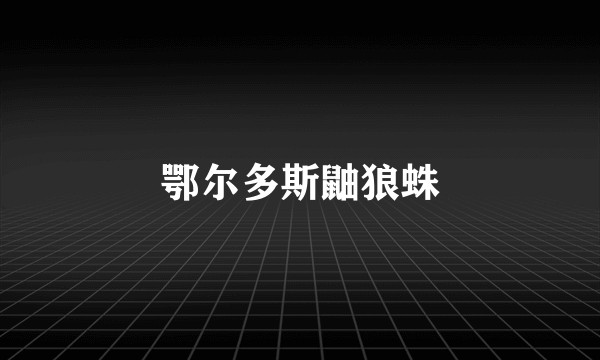 鄂尔多斯鼬狼蛛