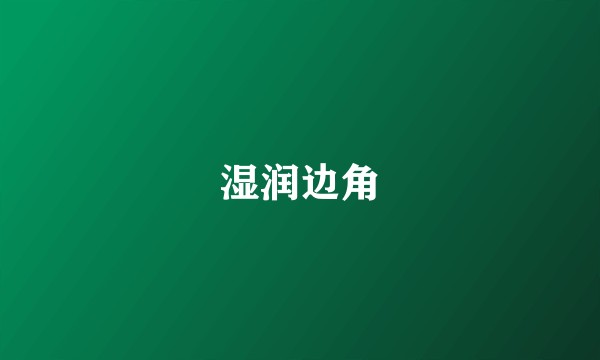 湿润边角