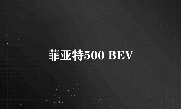 菲亚特500 BEV
