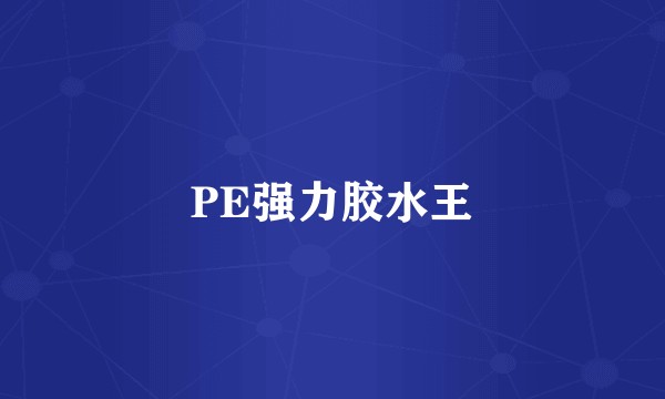 PE强力胶水王