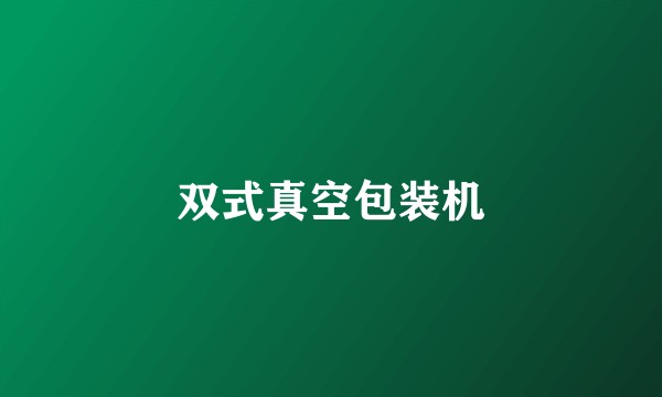双式真空包装机