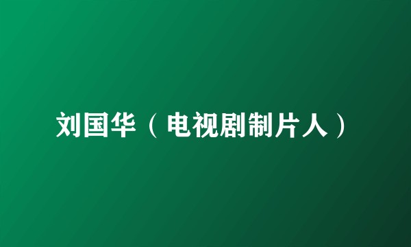 刘国华（电视剧制片人）