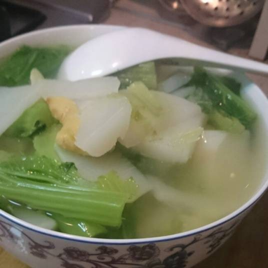 白煮萝卜青菜