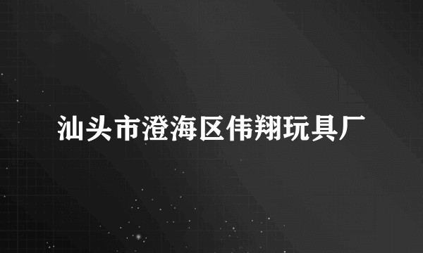 汕头市澄海区伟翔玩具厂