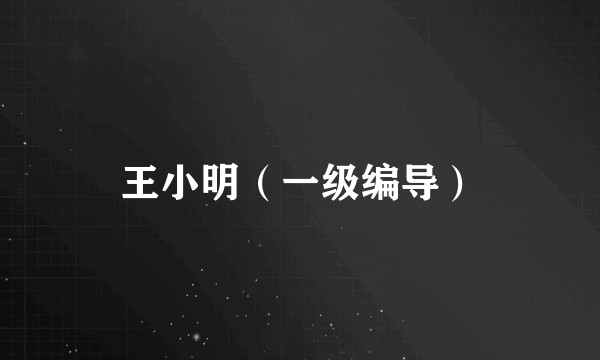 王小明（一级编导）