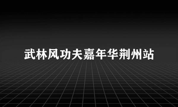 武林风功夫嘉年华荆州站