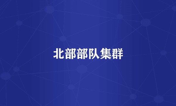 北部部队集群