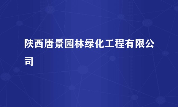 陕西唐景园林绿化工程有限公司