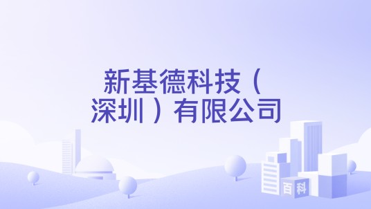 新基德科技(深圳)有限公司