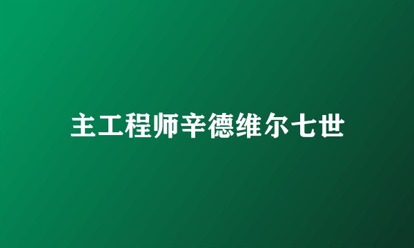 主工程师辛德维尔七世