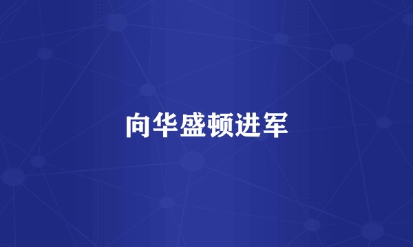向华盛顿进军