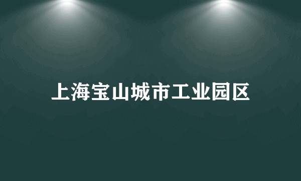 上海宝山城市工业园区