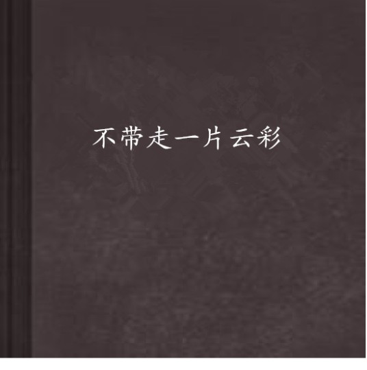 不带走一片云彩（子云经纬创作的网络小说）