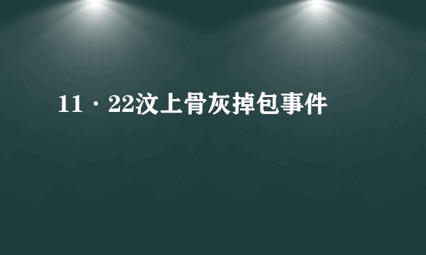11·22汶上骨灰掉包事件