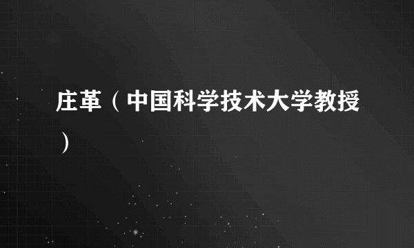 庄革（中国科学技术大学教授）