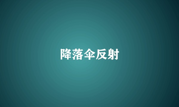 降落伞反射