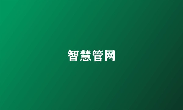 智慧管网