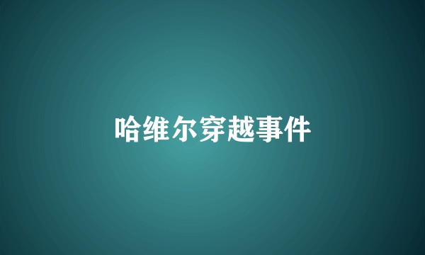 哈维尔穿越事件