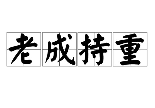 老成持重
