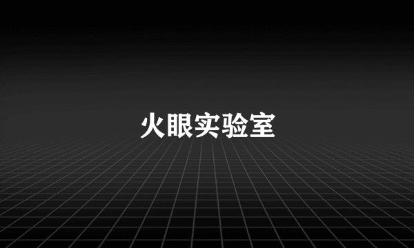 火眼实验室