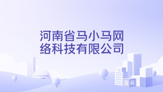 河南省马小马网络科技有限公司