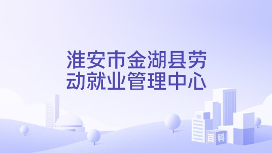 淮安市金湖县劳动就业管理中心