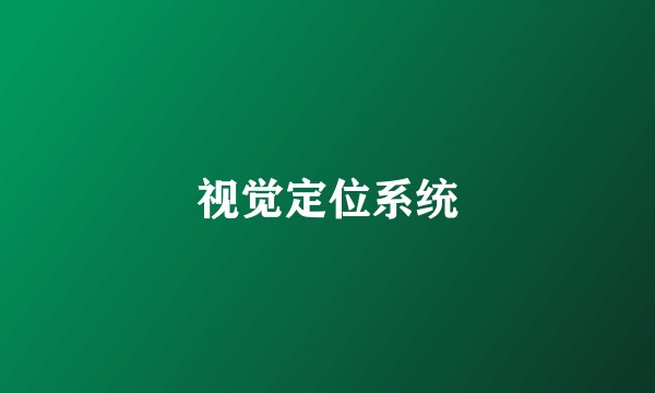 视觉定位系统
